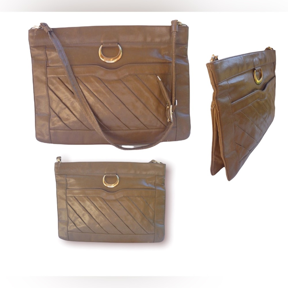 Vintage Taupe Zenith Handmade Purse